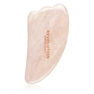 Revolution Skincare Gua Sha Rose Quartz masszázs szegédeszköz az arcra 1 db