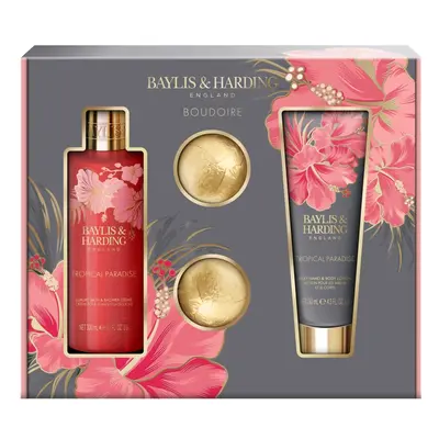 Baylis & Harding Boudoire Tropical Paradise ajándékszett Banana, Peach & Orange Blossom (testre)