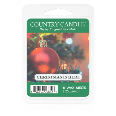 Country Candle Christmas Is Here illatos viasz aromalámpába 64 g