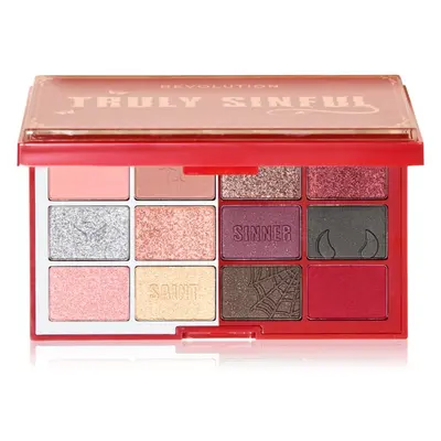 Makeup Revolution Truly Sinful Blood Palette szemhéjfesték paletta 12 g