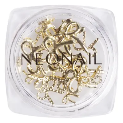 NEONAIL Nail Art 3D Bows dekoráció körmökre árnyalat Gold 1 db