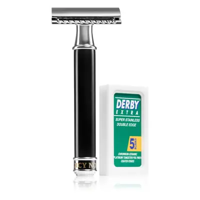 Percy Nobleman Safety Razor hagyományos borotva + cserepenge 1 db