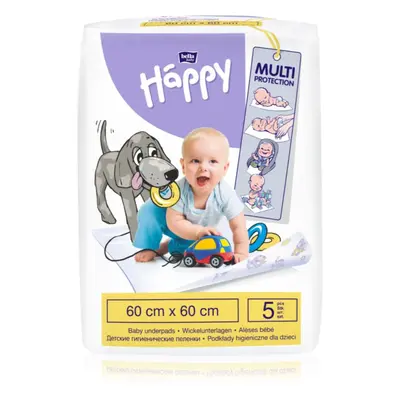 Bella Baby Happy SIze L eldobható pelenkázó-alátétek 60x60cm 5 db