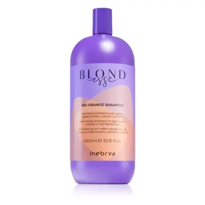 Inebrya BLONDesse No-Orange Shampoo tápláló sampon semlegesítő réz alaptónusok 1000 ml