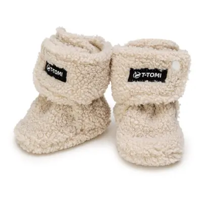 T-TOMI TEDDY Booties Cream babacipő 0-3 months 1 db