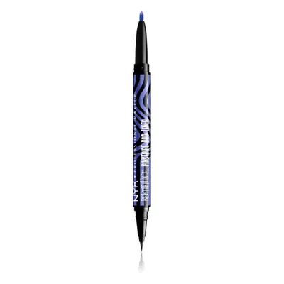 NYX Professional Makeup Beetlejuice Pinstripe Duo Liner szemhéjtus 2 az 1-ben árnyalat 02 Purple