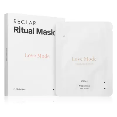 RECLAR Ritual Mask Love Mode egyszer használatos fátyolmaszk arcra minden bőrtípusra 5 db