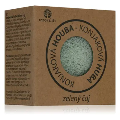 Renovality Konjac mushroom green tea tisztító szivacs normál és kombinált bőrre 7x4 cm