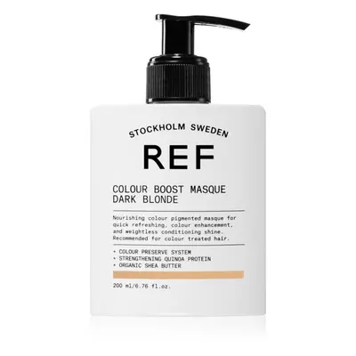 REF Colour Boost Masque gyengéd tápláló maszk tartós színes pigmentekkel Dark Blonde 200 ml