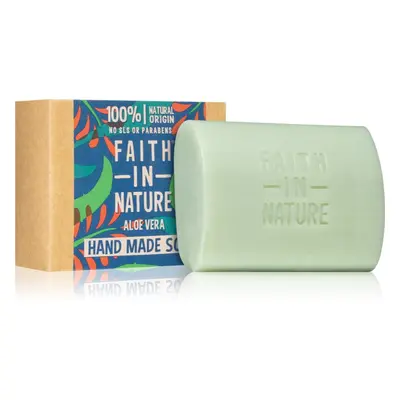 Faith In Nature Hand Made Soap Aloe Vera természetes szilárd szappan aloe verával 100 g