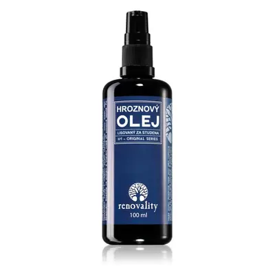 Renovality Original Series Cold-Pressed Grapeseed Oil arcolaj kombinált és zsíros bőrre 100 ml