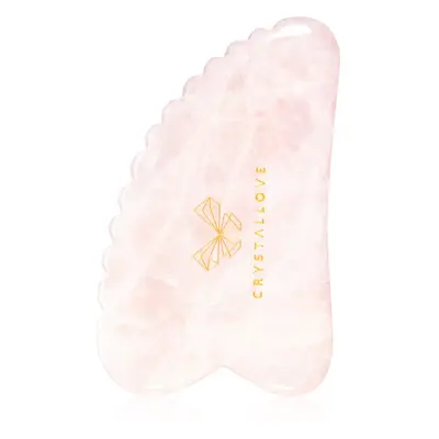 Crystallove Rose Quartz 3D Gua Sha masszázs szegédeszköz 1 db