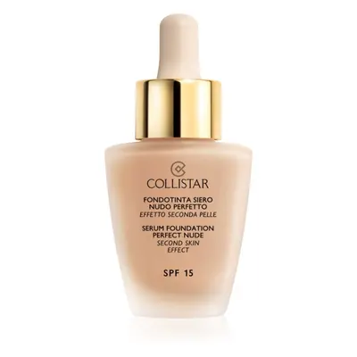 Collistar Serum Foundation Perfect Nude élénkítő make-up a természetes hatásért SPF 15 árnyalat 