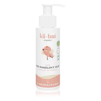 kii-baa® organic 100% Bio Oil Almond masszázsolaj gyermekeknek születéstől kezdődően 100 ml