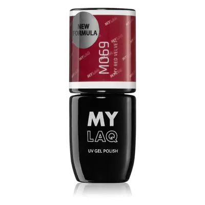 MYLAQ UV Gel Polish géles körömlakk árnyalat My Red Velvet 5 ml