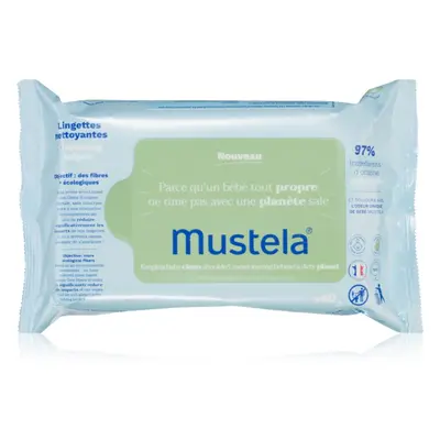 Mustela Bébé Cleansing Wipes nedves törlőkendő gyerekeknek 60 db