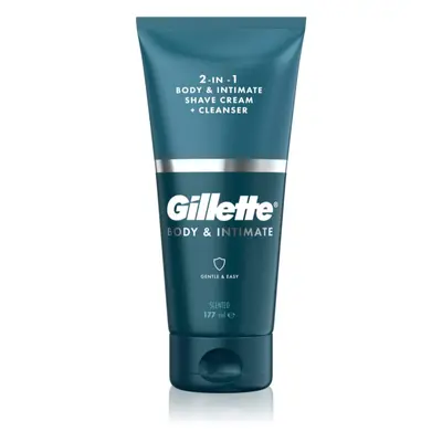 Gillette Body&Intimate 2in1 Shave Cream borotválkozó készítmény az intim területekre mosakodóemu