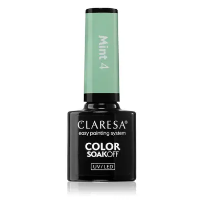 Claresa SoakOff UV/LED Color Mint géles körömlakk árnyalat 4 5 g