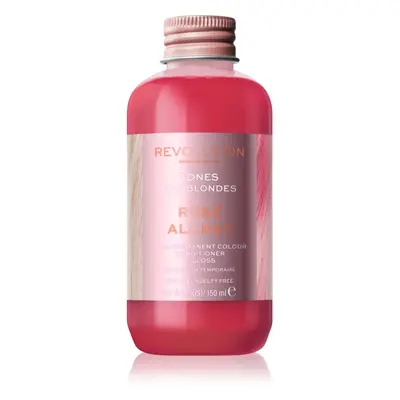 Revolution Haircare Tones For Blondes tonizáló balzsam szőke hajra árnyalat Rose All Day 150 ml