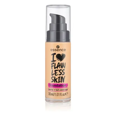 essence I LOVE FLAWLESS SKIN fedő hatású alapozó matt hatással árnyalat 50 - Medium Ivory 30 ml