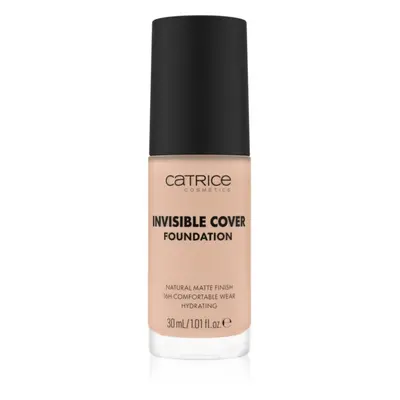 Catrice Invisible Cover Foundation hosszan tartó és erősen fedő alapozó matt hatással árnyalat 0