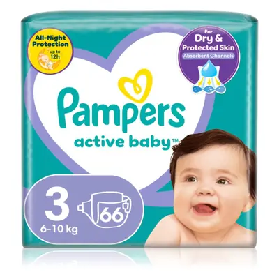 Pampers Active Baby Size 3 eldobható pelenkák 6-11 kg 66 db