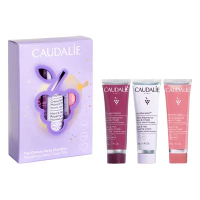 Caudalie Hand Cream Trio Set ajándékszett kézre és körmökre 3 db