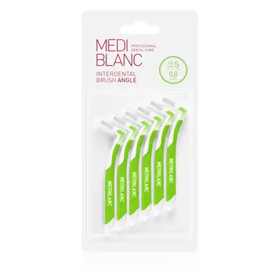 MEDIBLANC Interdental Pick-brush Angle fogközi fogkefe 6 db 0,8 mm Green 6 db