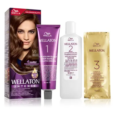 Wella Wellaton Intense tartós hajfesték Argán olajjal árnyalat 5/0 Light Brown 1 db