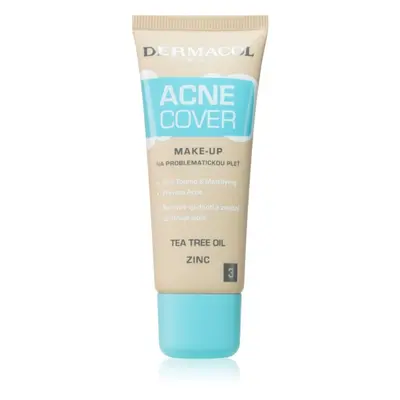 Dermacol Acne Cover nyugtató make-up teafaolajjal árnyalat No. 3 30 ml