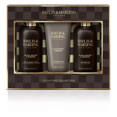 Baylis & Harding Black Pepper & Ginseng ajándékszett (arcra, testre és hajra) uraknak