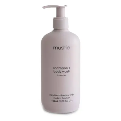 Mushie Organic Baby tusfürdő gél és sampon 2 in 1 gyermekeknek Lavender 400 ml