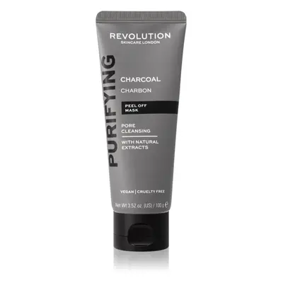 Revolution Skincare Purifying Charcoal mitesszerek elleni, lehúzható aktív szén maszk 100 g