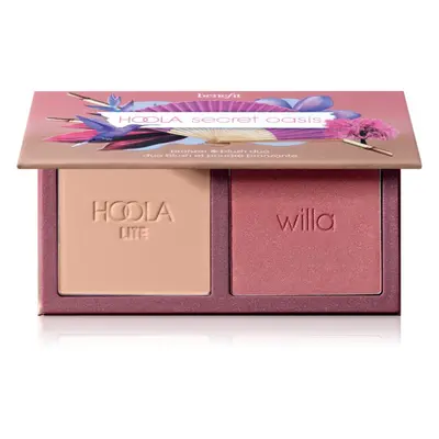 Benefit Hoola & WANDERful World Duos paletta arcra limitált kiadás árnyalat Secret Oasis 2x2,5 g