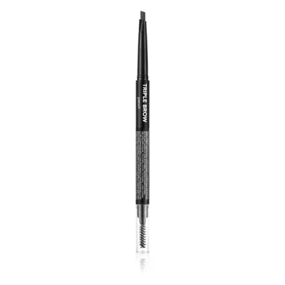 flormar Triple Brow Pencil szemöldök ceruza 3 az 1-ben árnyalat 001 Brunette 0.75 g