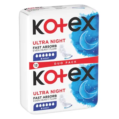 Kotex Ultra Comfort Night egészségügyi betétek 12 db