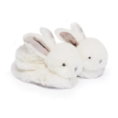 Doudou Gift Set Booties With Rattle tutyik, kocsicipők 0-6 m Rabbit 1 db