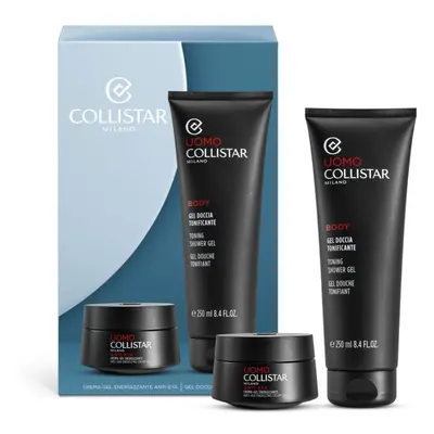 Collistar Uomo Anti-age Energizing Cream Cream-Gel+Toning Shower Gel ajándékszett