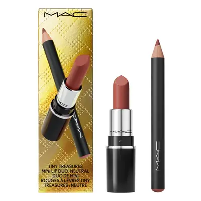 MAC Cosmetics Holiday Tiny Treasures Mini Lip Duo ajándékszett az ajkakra árnyalat Neutral 2 db