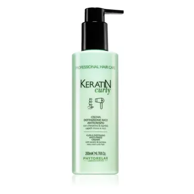 Phytorelax Laboratories Keratin Curly krém a göndör hajra töredezés ellen 200 ml