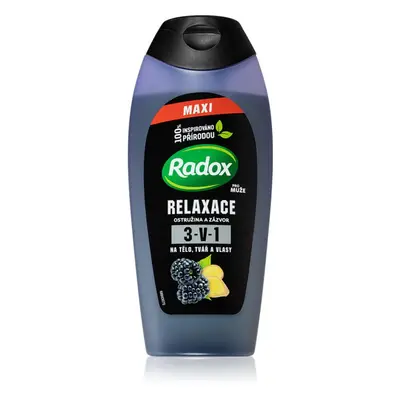 Radox Men Feel Wild tusfürdő gél arcra, testre és hajra uraknak 400 ml