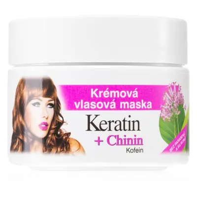 Bione Cosmetics Keratin + Chinin krémes maszk hajra 260 ml