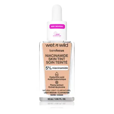 Wet n Wild Bare Focus Niacinamide Skin Tint könnyű hidratáló alapozó árnyalat Light 32 ml