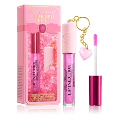 Too Faced Charmed Life Set: Maximum Plump Lip Gloss & Key Chain tartós ajakfény extra mennyiségé