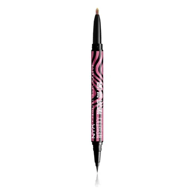 NYX Professional Makeup Beetlejuice Pinstripe Duo Liner szemhéjtus 2 az 1-ben árnyalat 01 Pink C