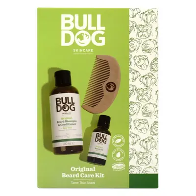 Bulldog Original Beard Care Kit ajándékszett Peach Wood 10,4 cm (uraknak)