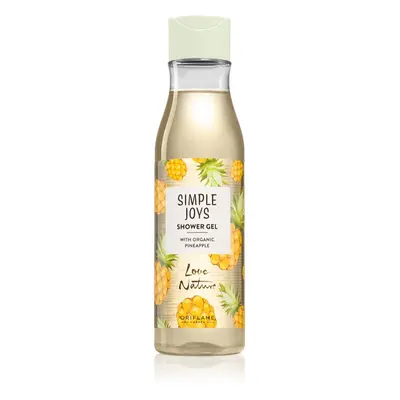 Oriflame Love Nature Simple Joys energizáló tusfürdő gél Organic Pineapple 250 ml