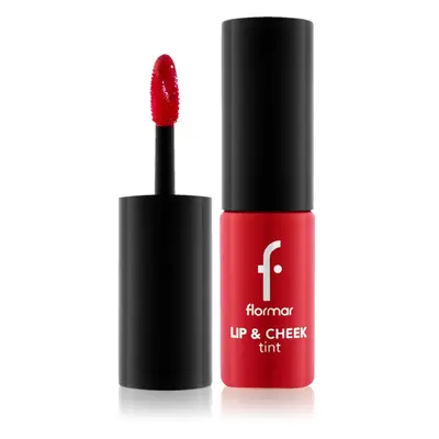 flormar Lip & Cheek Tint folyékony arcpirosító az arcra és a szájra árnyalat 001 Scarlet Ruby 6.