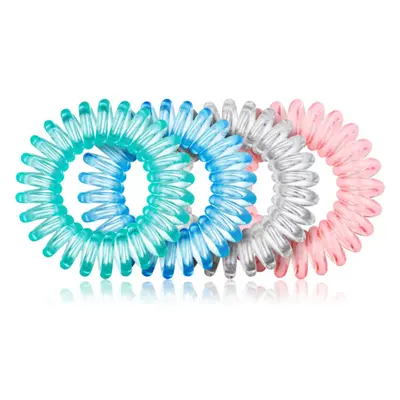 BrushArt Hair Rings hajgumik Clear Mix 4 db