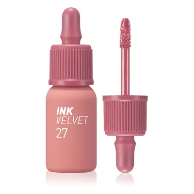 peripera Ink Velvet bársonyos rúzs árnyalat 27 Strawberry Nude 4 g